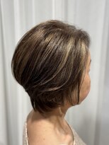 ドラマチックヘア 野鳥の森店(DRAMATIC HAIR)&nbsp;メリハリボブ◎40代◎50代◎60代#白髪ぼかしハイライト