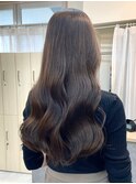 ブラウンカラー/艶カラー/顔まわりカット/船橋駅