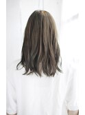 レイヤーカットウェットヘアデザインカラーオリーブベージュ/134