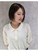 パツッとショートボブ