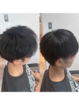 ラムロン(LAMRON) 髪質改善/縮毛矯正/ストレート/メンズ/センターパート/韓国