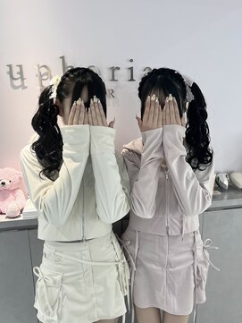 ユーフォリア エヌ 池袋サンシャイン通り店(Euphoria +n) お揃い編みこみカチューシャサイドポニー♪