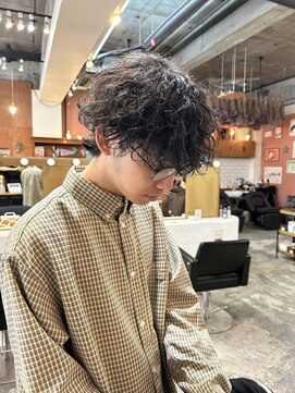 チャプター 問屋町(chapter) シャドウパーマウルフヘア眉毛カット