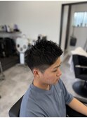 MEN’S HAIR/サーフカール/刈り上げセンターパート/木更津