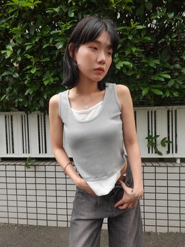 サードアベニュー(3rd Avenue.) ブラックカラー/レイヤーボブ/くびれボブ/顔周りカット