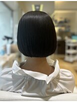 ファム 立町店(femme)&nbsp;ぱっつん前下がりボブ
