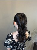 ヘアセット/お呼ばれヘア/ポニーテール