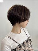 ショートカット/髪質改善縮毛矯正白髪ぼかしレイヤーカラーボブ