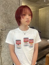 リンネ(Lin'ne) 顔周りレイヤーと深めレッドカラー