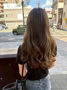 ビューティービースト 熊本下通り店(beauty:beast) ロングウェーブパーマ/ハニーブラウン