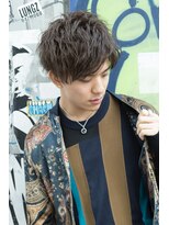 ヴェイン 渋谷(vain)&nbsp;センターパート波巻きメンズパーマ渋谷メンズ美容室k