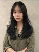 レイヤーカット/ブルーブラック/暗髪透明感
