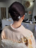 シャムオーツー 国分寺(CHAM:O2)&nbsp;着物ヘア/ヘアセット/ヘアアレンジ/夜会巻き風ヘア/着付け