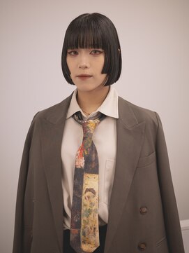 ハルフウェイ(haLfway) 顔まわりパツッとボブ