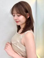 レイリー 原宿 表参道(Rayreee)&nbsp;【C】上品韓国フェミニンヘア◎顔周り前髪カットグレージュ