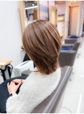 白髪ぼかしハイライトカラー30代40代50代グレージュ