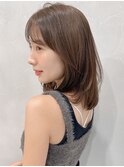 エアリーカール結べるボブダークブルー薄めバングうる艶髪