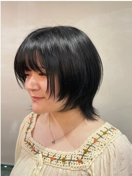 ヘアプレイスソル (HAIR PLACE SoL) ショートウルフ/黒髪