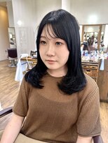 イタクラ 赤道店 (ITAKURA)&nbsp;レイヤーカット/艶髪/暗髪/ブルーブラックカラー