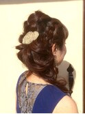 編み込み☆ハーフアップ
