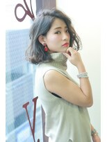 キー(kｅｙ)&nbsp;アッシュベージュ×外ハネ