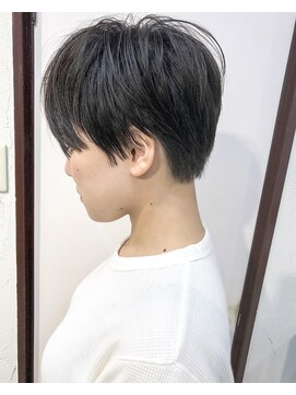 ヘアーアンドアトリエ マール(Hair&Atelier Marl) 【Marl】ブラックグレージュの無造作ショートボブ♪