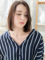 モッズヘア 越谷(mod's hair)&nbsp;センターパートも◎黒髪風前下がりボブa越谷20代30代40代