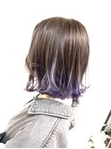 色落ちシルバーって本当?→本当です!ブルーラベンダーグラデ☆