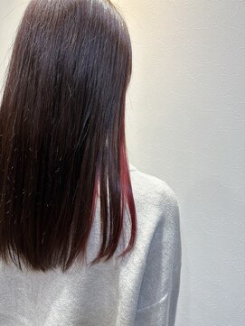 サロン ド ベルダンス(Salon de Belle danse) インナーカラーピンク/イヤリングカラー/ピンクブラウン