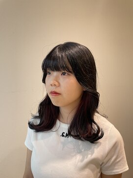 サラ ビューティー サイト 古賀店(SARA Beauty Sight) イヤリングカラー/ピンクバイオレット/暖色系カラー/艶髪