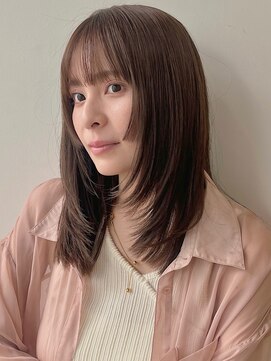 ガーデン 銀座(GARDEN) 顔まわりレイヤーイメチェンミニウルフチェリーブラウン姫カット