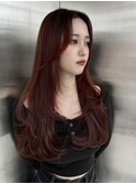 韓国ヘア/ブリーチ/暖色カラー/ワンホン【レイヤー/渋谷】