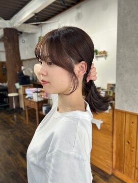 ヘアメイクエイト 丸山店(hair make No.8) ◆担当：岩切祐樹◆結んでも可愛い顔周りカット