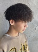 メンズ縦落ちツイストスパイラルパーマ群馬高崎眉毛マッシュ