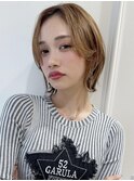 前髪なしレイヤーショート