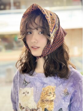 エアージーモ(Air G mo) スカーフアレンジ/スパイラルパーマアレンジ