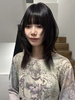 ヨーク(YOKE)&nbsp;ハッシュカットレイヤーカットフェイスレイヤーワイドバング