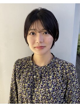 エアー 青山(AIR) 丸みショートシースルーバングくびれショートボブミニボブ