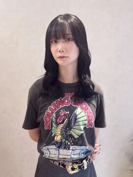 フレーム 博多店(FRAME) 重めぱっつん前髪×黒髪ロング【福岡/博多】