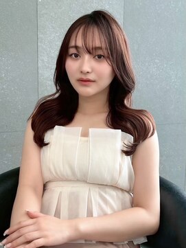 ハローバイシー 仙台(Hello by Sea) ココアベージュ×レイヤー[小顔/黒髪/オリーブグレー]