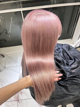 ランテルディ 渋谷(LANTERDIT) ホワイトピンク ペールピンク ケアブリーチ