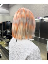 PELE原宿/ブリーチなしダブルカラー/ハイトーン/ケアブリーチ【３月上旬OPEN(予定)】&nbsp;着物ヘア/ダークアッシュ/ミディアムレイヤーカット/原宿