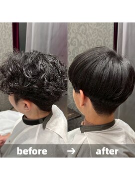 エノア 青山(ENORE) メンズ縮毛矯正/曲がる縮毛矯正/メンズ髪質改善/メンズカット