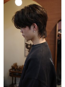 エディ(Edy) メンズウルフカットマッシュウルフニュアンスパーマ眉毛カット