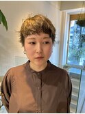 ハイトーン　ショートパーマ