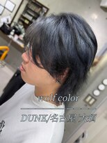 ダンク(DUNK) メンズ×ウルフ×ネイビー×エンドカラー