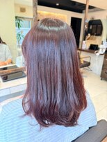 ヘアリゾート粋 ティガ 池袋店(tiga)&nbsp;艶髪ラテブラウン/レイヤーカット/セミロング