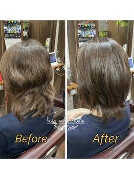 ヘアメイクスタジオ ココ(hair make studio coco) レイヤーカット★ヴイラロドラカラー／クリアグレージュ♪