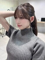 フォルテ ガーデン ヒルズ 静岡店(FORTE GARDEN HILLS)&nbsp;韓国風レイヤーカット/顔周りカット/ミルクティーベージュ/静岡