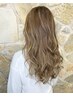 【髪を傷めずハイライト】カット+艶カラー+ヘアケア+エクステ10本　￥9000